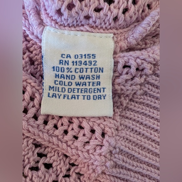 April Cornell Memories Cropped Sweater Orchid Size XL - Picture 8 of 13